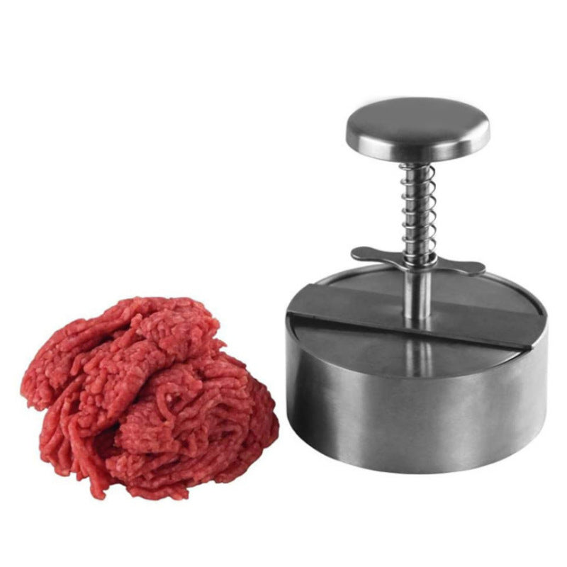 home kitchen essential: stainless steel burger mold