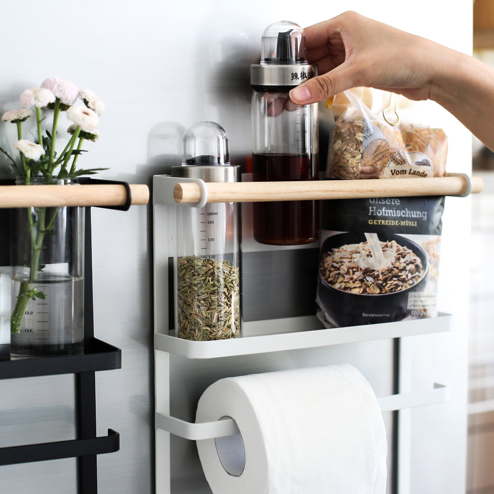 wall-mounted storage holder for kitchen organization