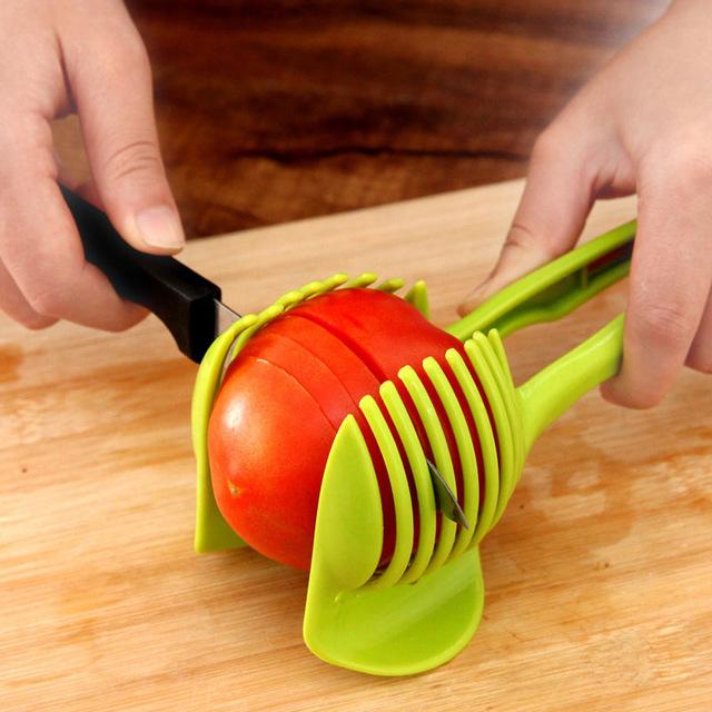 Fruit and Vegetable Slicer Holder for Easy Cutting