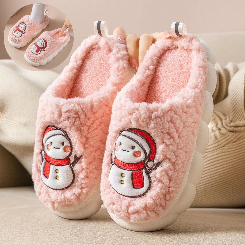 adorable snowman slippers for winter warmth