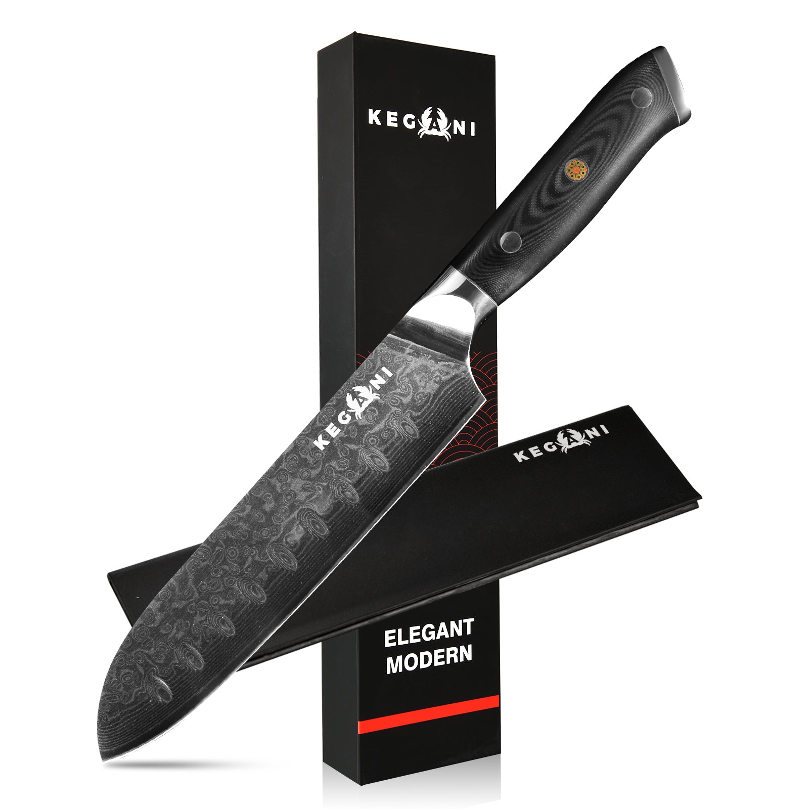 Masterpiece in steel: Kegani Damascus Chef Knife