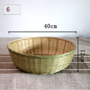 handmade bamboo sieve for kitchen use