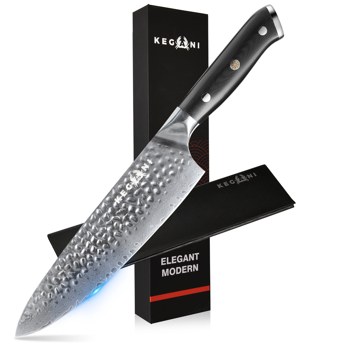 Exquisite craftsmanship: Kegani Damascus Chef Knife