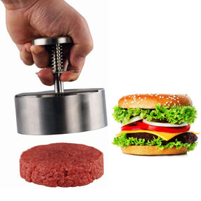 stainless steel burger press for shaping meat patties