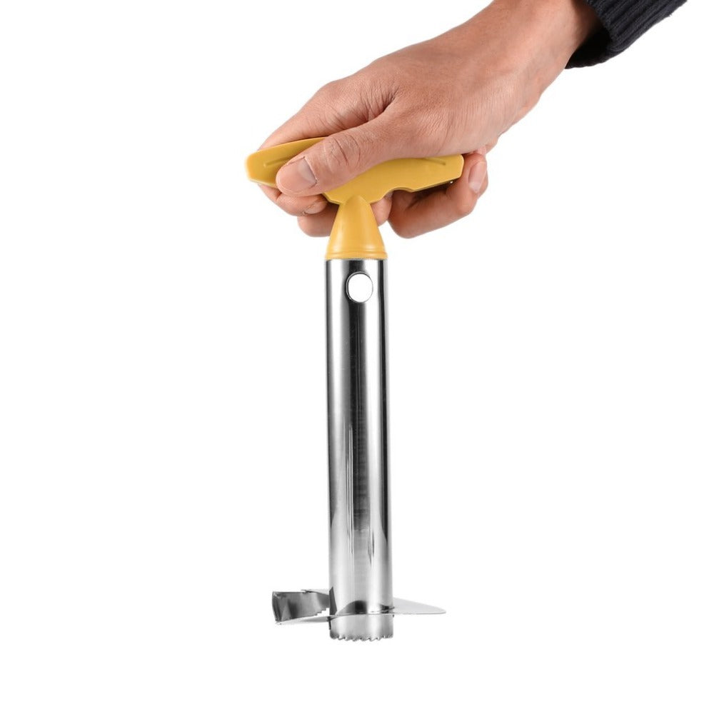 versatile stainless steel pineapple peeler and corer