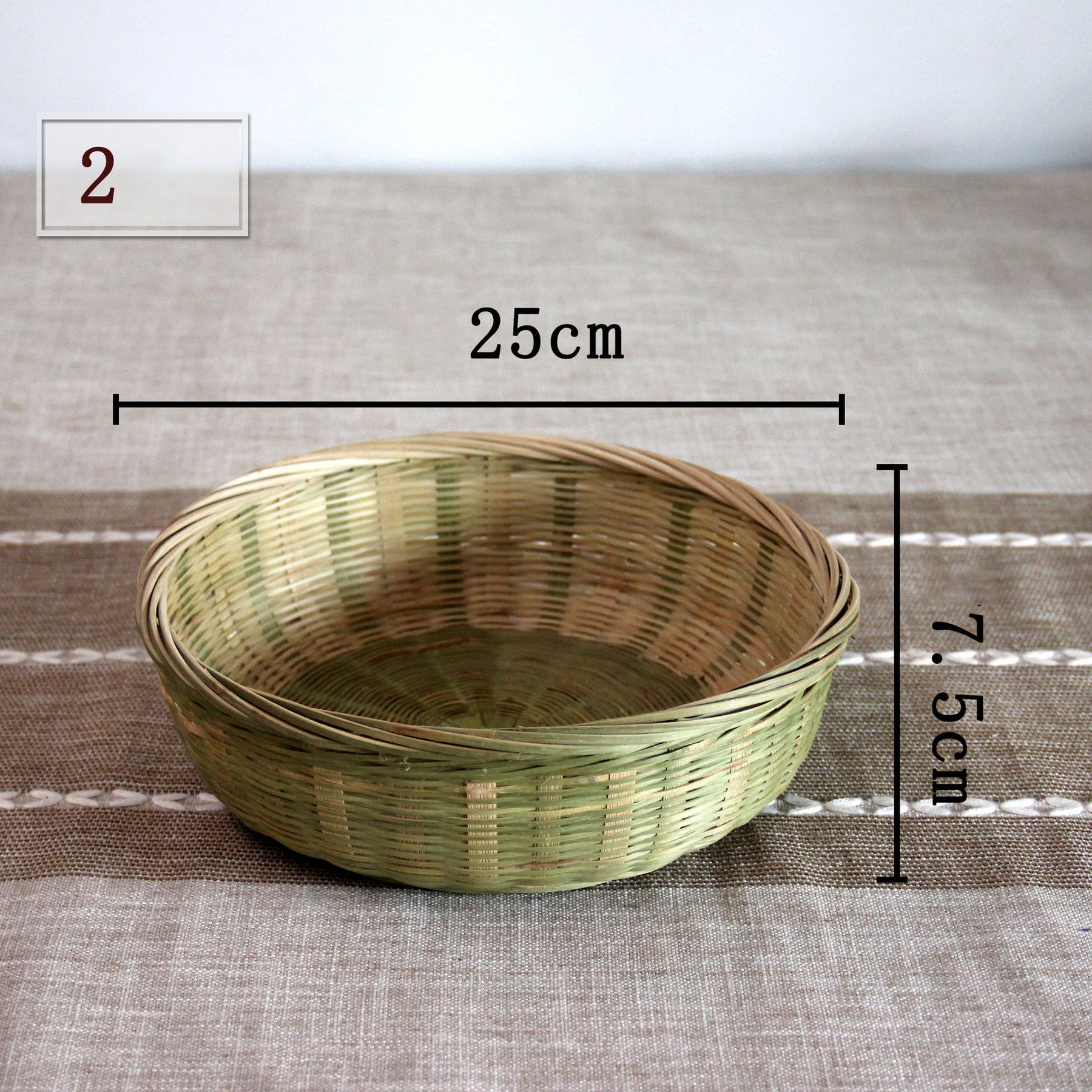 handwoven bamboo bun storage basket