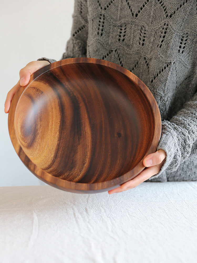 Exquisite Acacia Wooden Bowl and Utensils for Dining