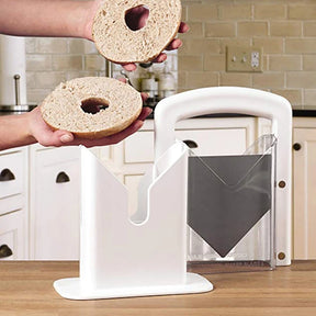 compact bagel slicer for kitchen use